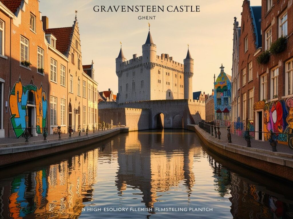 "Ghent, Belgium, with its medieval castle and picturesque canals."beautiful underrated destination of 2025