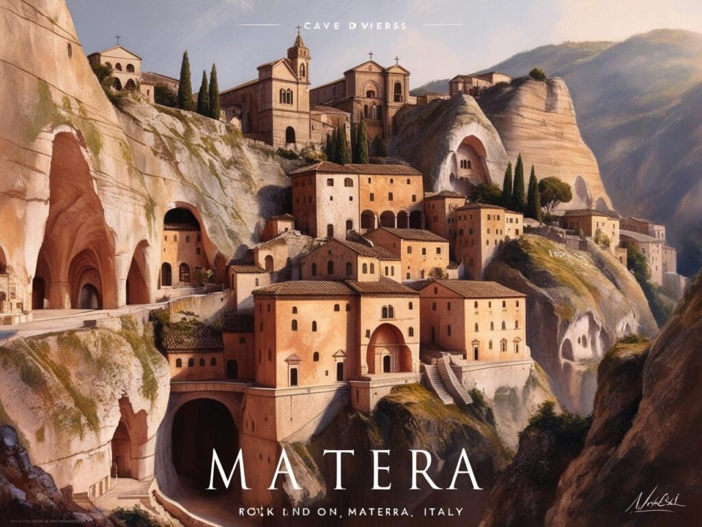 "Matera, Italy, famous for its ancient cave dwellings and historical charm. a best underrated destination to visit"