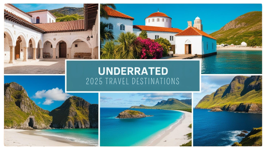 "Scenic view of a hidden travel underrated destination featuring breathtaking landscapes, serene nature, and vibrant culture, showcasing the allure of underrated travel spots for 2025."